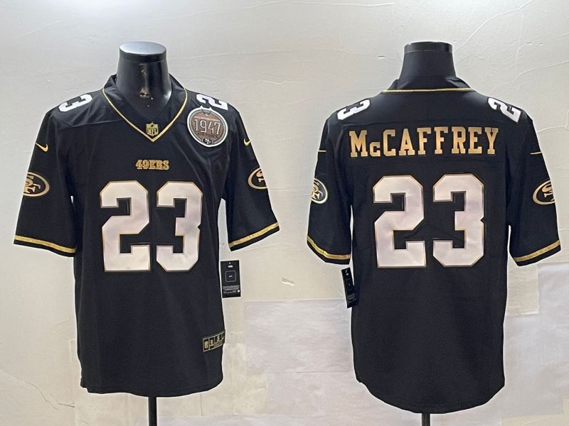Men San Francisco 49ers #23 Mccaffrey Black Gold 2024 Nike Limited NFL Jersey style 01081->san francisco 49ers->NFL Jersey